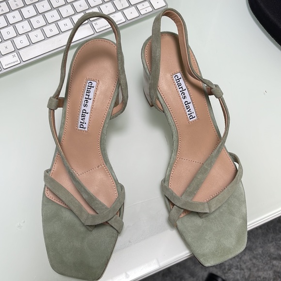 Charles David Clay Strappy Suede Leather Sandal.6.5 (NWT) - Picture 3 of 6